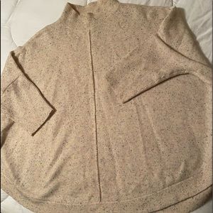 Loft multi colored mock neck sweater